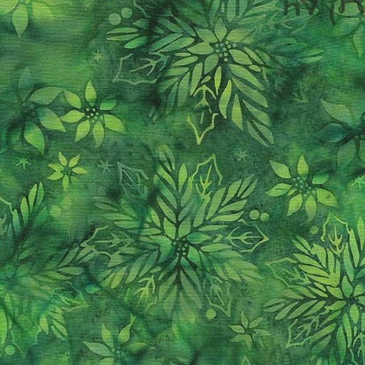 [122402680] 122402680 / Poinsettia Floral-Green Spinach