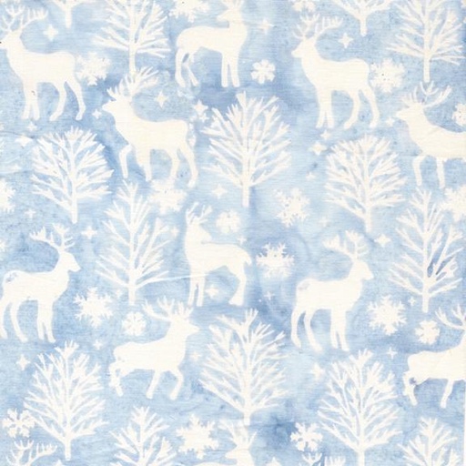 [122503500] 122503500 / Deer and Trees Blue Heavenly