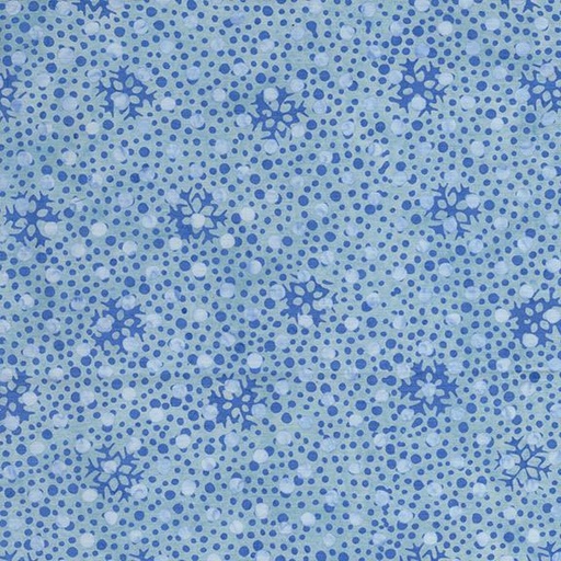 [122515505] 122515505 / Snowflakes and Dots Blue Bluebelle