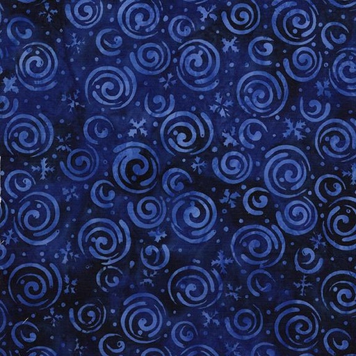[122511575] 122511575 / Snowflakes and Swirls Blue Marine