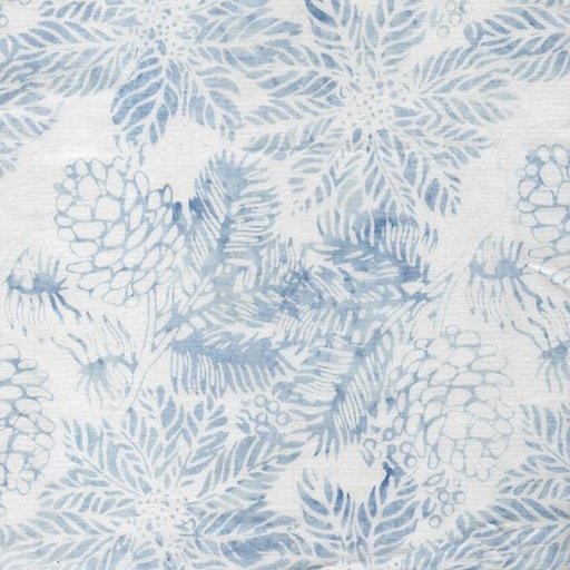 [122501700] 122501700 / Poinsettias and Pinecones White