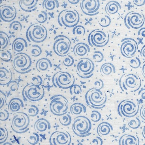 [122511700] 122511700 / Snowflakes and Swirls White