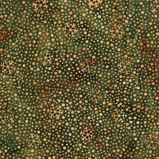 [122515665] 122515665 / Snowflakes and Dots Green Avocado