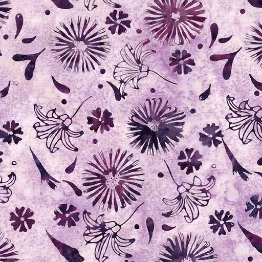 [122532405] 122532405 / Medium Daisies and Lillies Purple Lavender