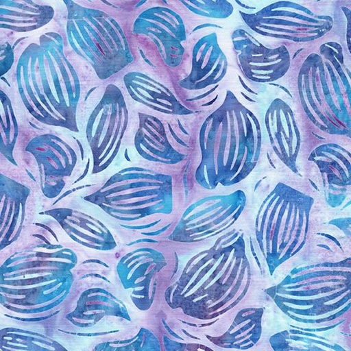 [122535828] 122535828 / Wavy Leaves Multi Blue Purple