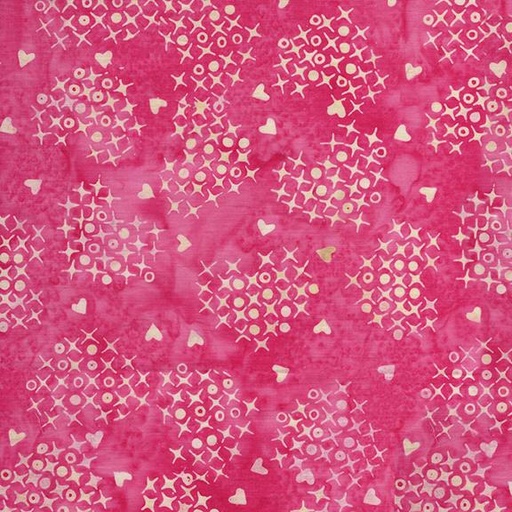 [522503110] 522503110 / Cross Stitch Hearts Pink Bubblegum