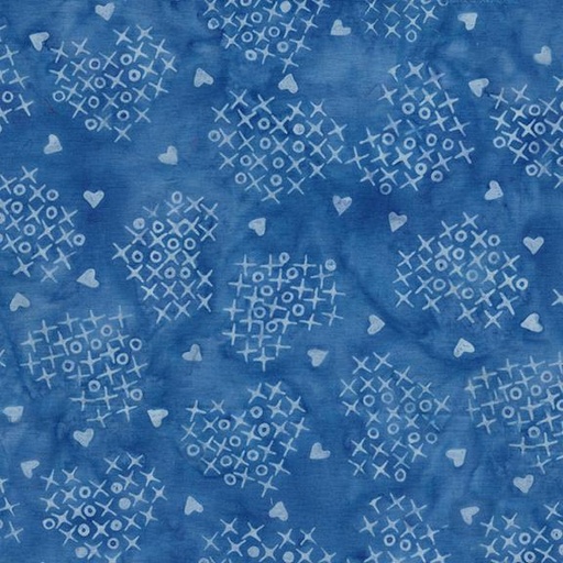 [522503540] 522503540 / Cross Stitch Hearts Blue Azure