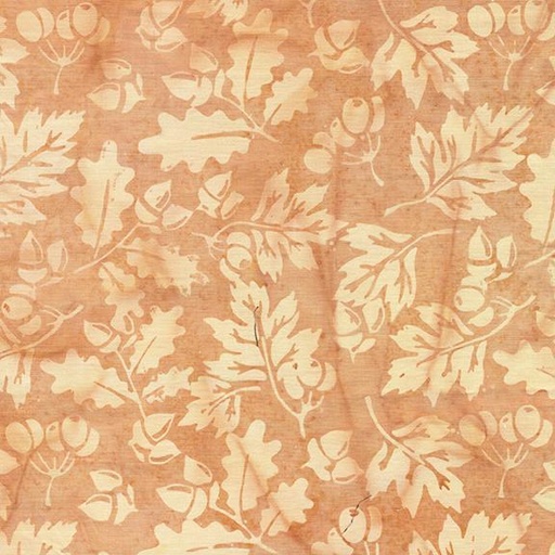[122542250] 122542250 / Acorns and Leaves Orange Cantaloupe