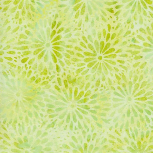 [BE34-G1] Round Petal Floral-Lemon Lime