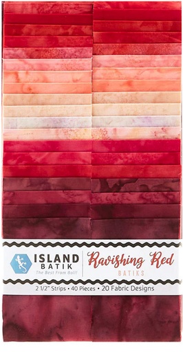 [Ravishing Red-SP] Ravishing Red Batiks Strip Pack
