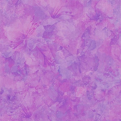 [W130-012-140] W130-012-140 / Floral Texture-Purple