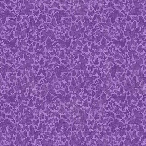 [W130-010-430] W130-010-430 / Butterfly Silhouette-Purple