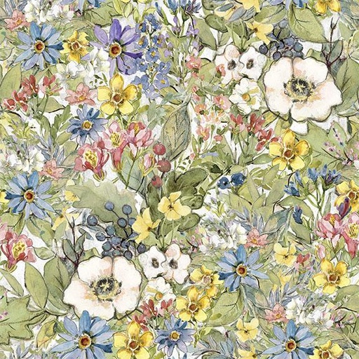 [W105-022-032] W105-022-032 / Packed Flowers-Multi