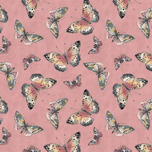 [W105-024-115] W105-024-115 / Butterfly Toss-Dark Pink