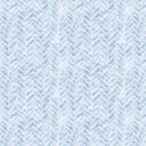 [W105-028-510] W105-028-510 / Herringbone Tiles-Blue