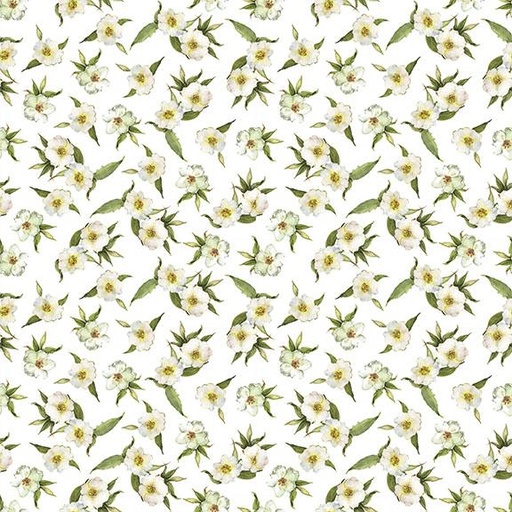 [W105-016-000] W105-016-000 / Small Floral-White