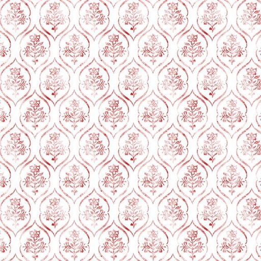 [W105-017-033] W105-017-033 / Floral Stamp-Red