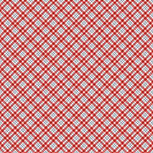 [W105-018-306] W105-018-306 / Diagonal Plaid-Red