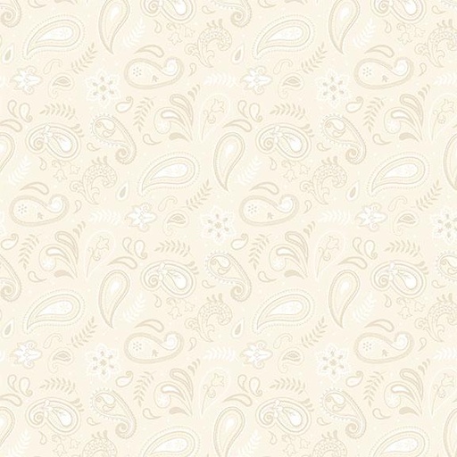 [W140-007-025] W140-007-025 / Paisley-Cream