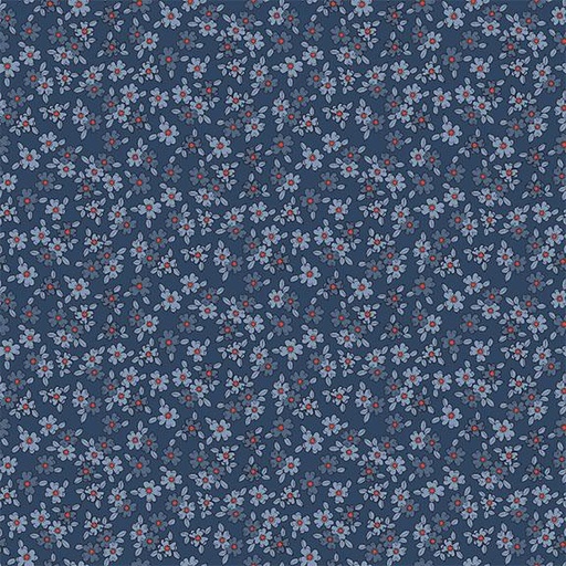 [W140-008-553] W140-008-553 / Small Floral-Blue