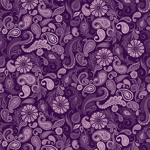 [W100-008-444] W100-008-444 / Paisley-Purple